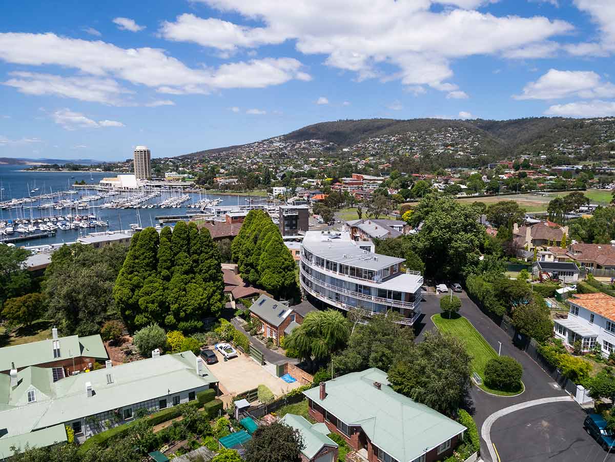 Building Inspection Hobart Reviews – Sandy Bay aerial roof inspection